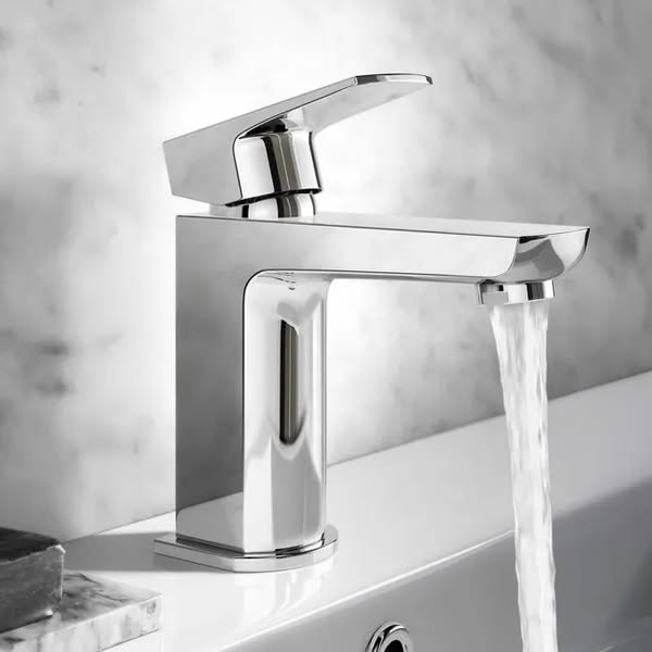 Chrome Plated Basin Mixer Tap | Soar Modern Square Basin Tap