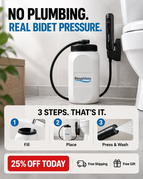 A Real Bidet. 3 Simple Steps.