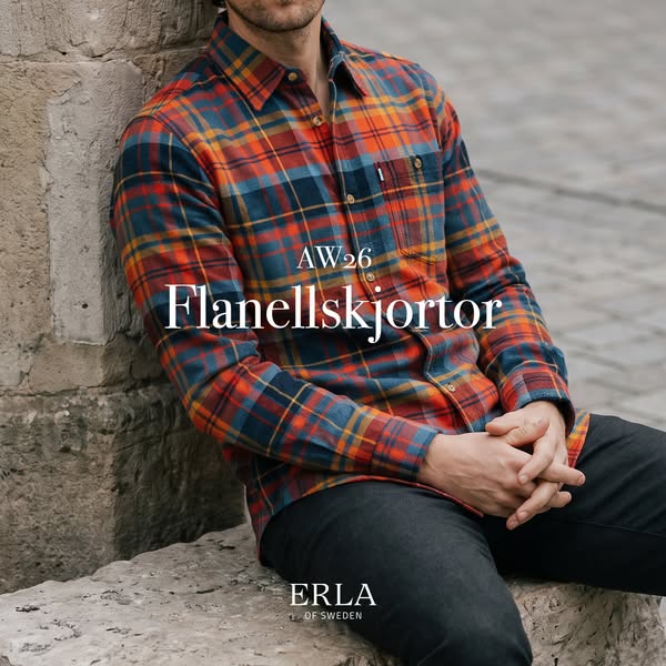 Flanellskjortor i 100% bomull