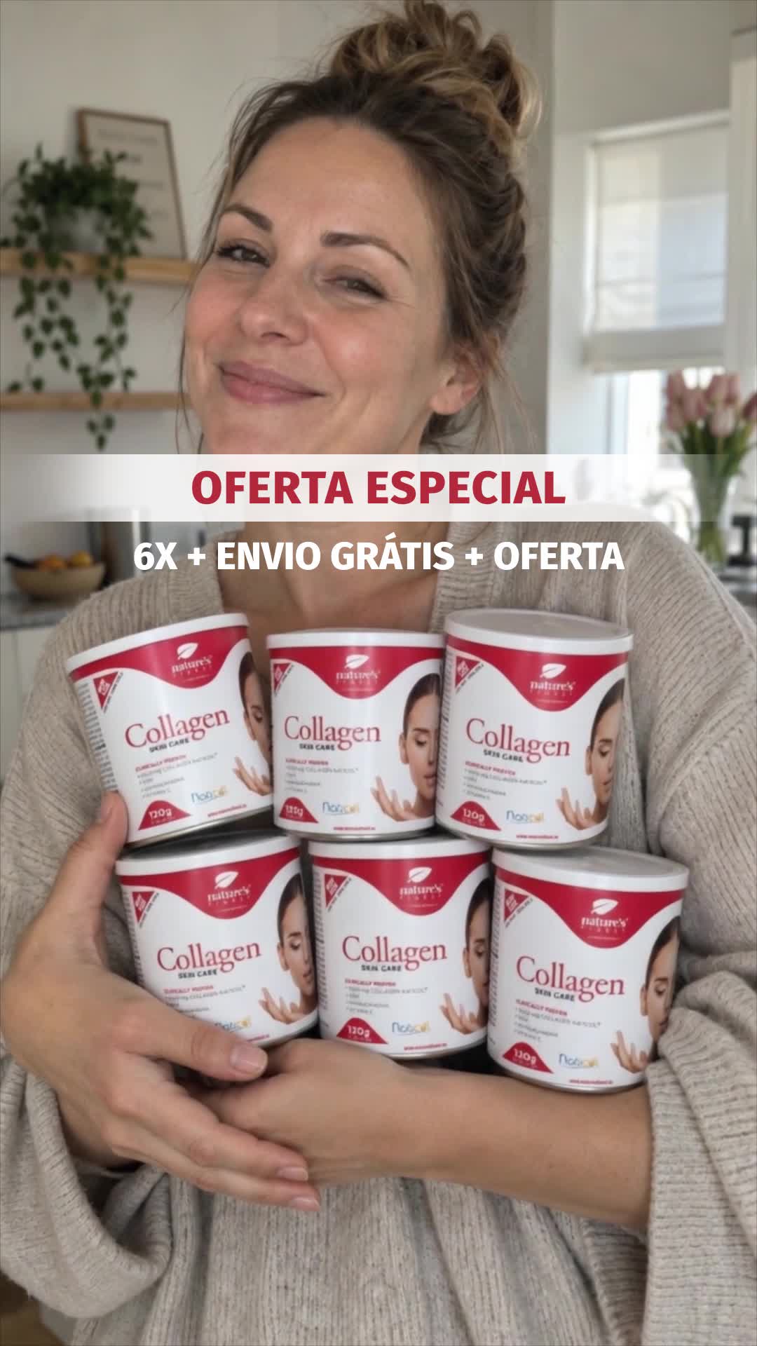Pacote para uma pele brilhante e cabelo longo