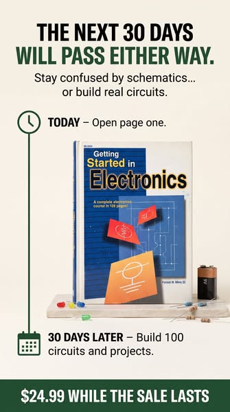Today: page one. In 30 days: circuits