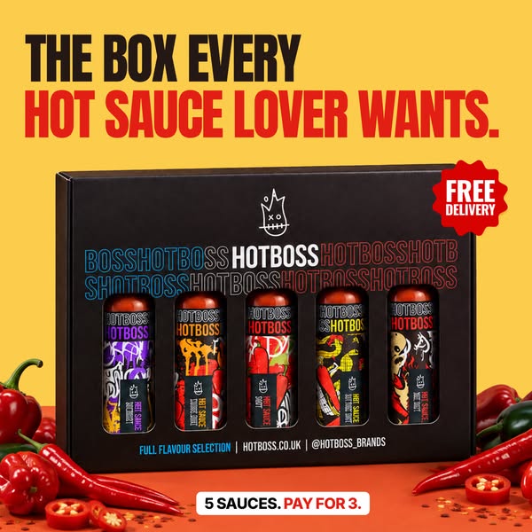 5 Hot Sauces | Free Delivery