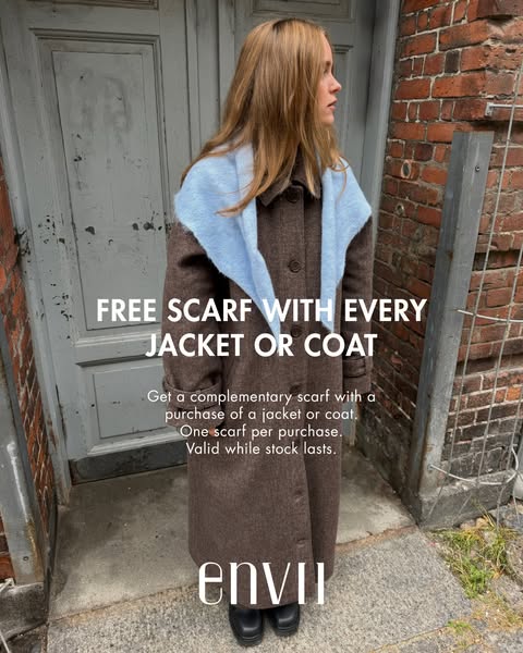 Gratis halsduk med varje jacka