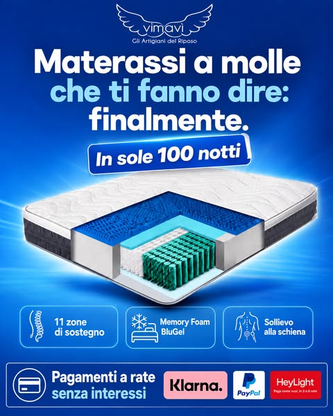 Il materasso che sostiene davvero la tua schiena