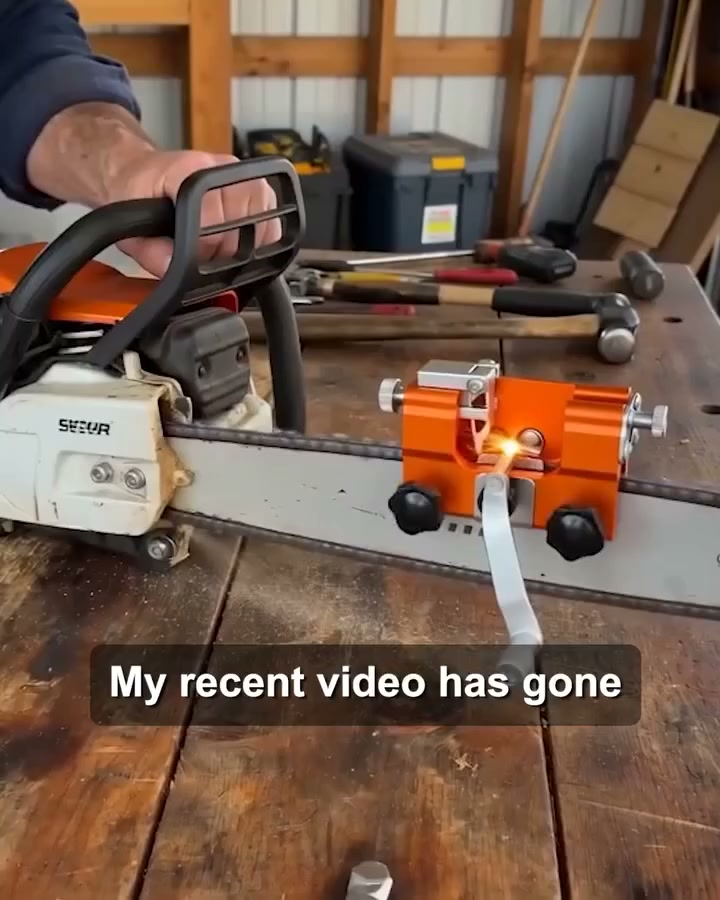 Precision Manual Chainsaw Sharpener – Fast, Even & Repeatable Chain Sharpening