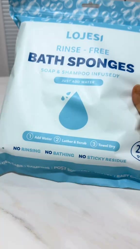 Disposable Rinse-Free Bathing Wipes