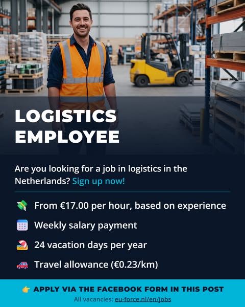 Vacancy Logistics Worker | Netherlands