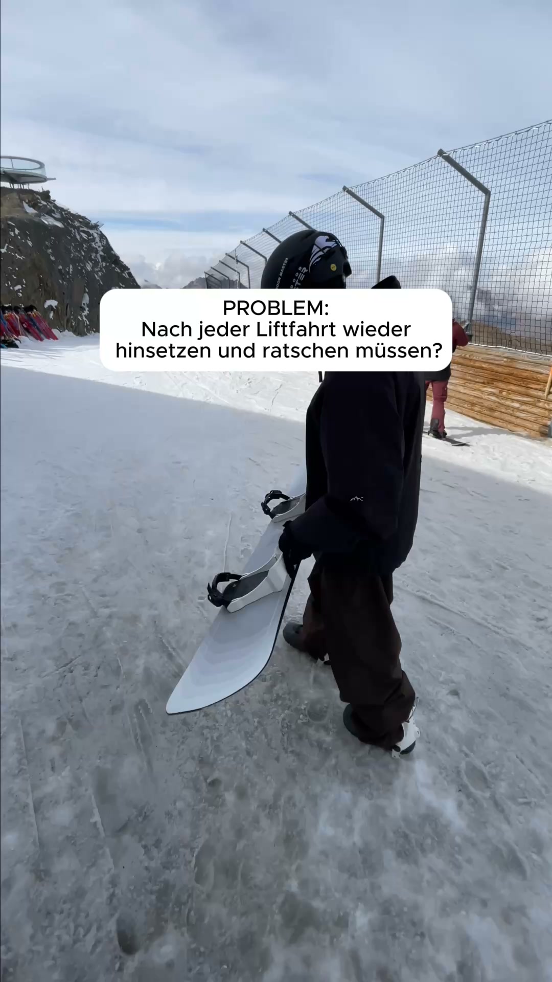 Schluss mit Ratschen. Ab auf die Piste!