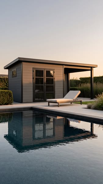 Das neue Gartenhaus für Pooltechnik & Co.