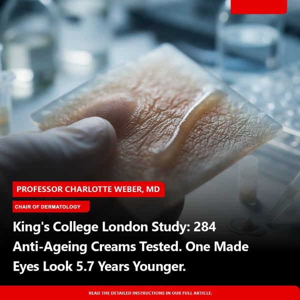 King's College London Study: 284 Anti-Ageing Creams Tested. One Made Eyes Look 5.7 Years Younger.