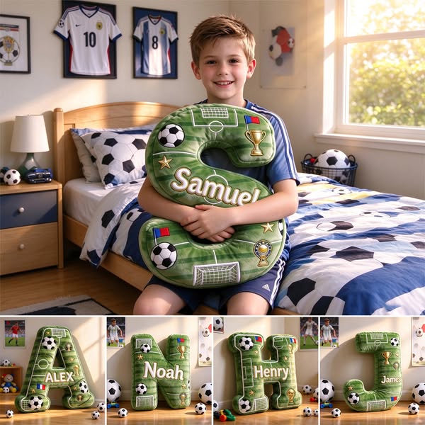 Personalized Soccer Pillow for Little Stars!