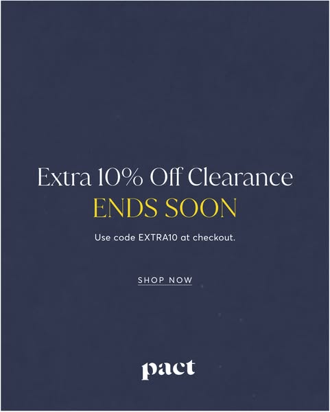 Ends Soon: Extra 10% Off
