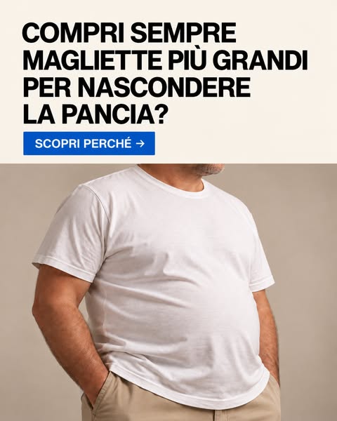 Anni passati a nascondere la pancia sotto maglie larghe. Ecco cosa ha finalmente funzionato.