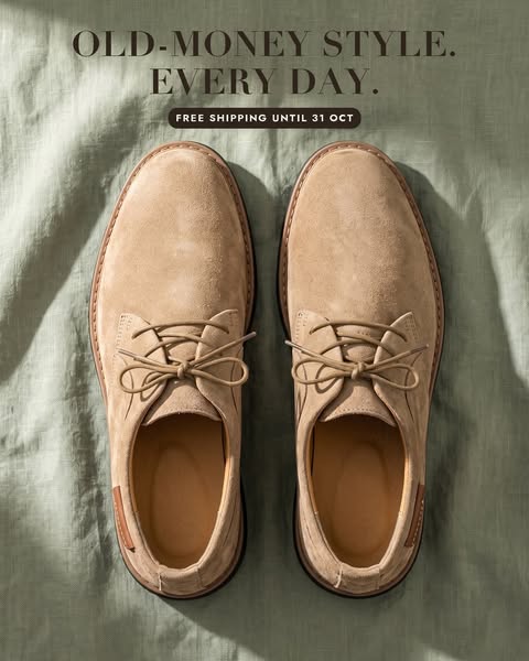 Free Shipping | Nubuck Derby Shoes