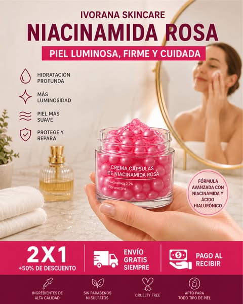 Ivorana Niacinamida Rosa — 2x1 +50%