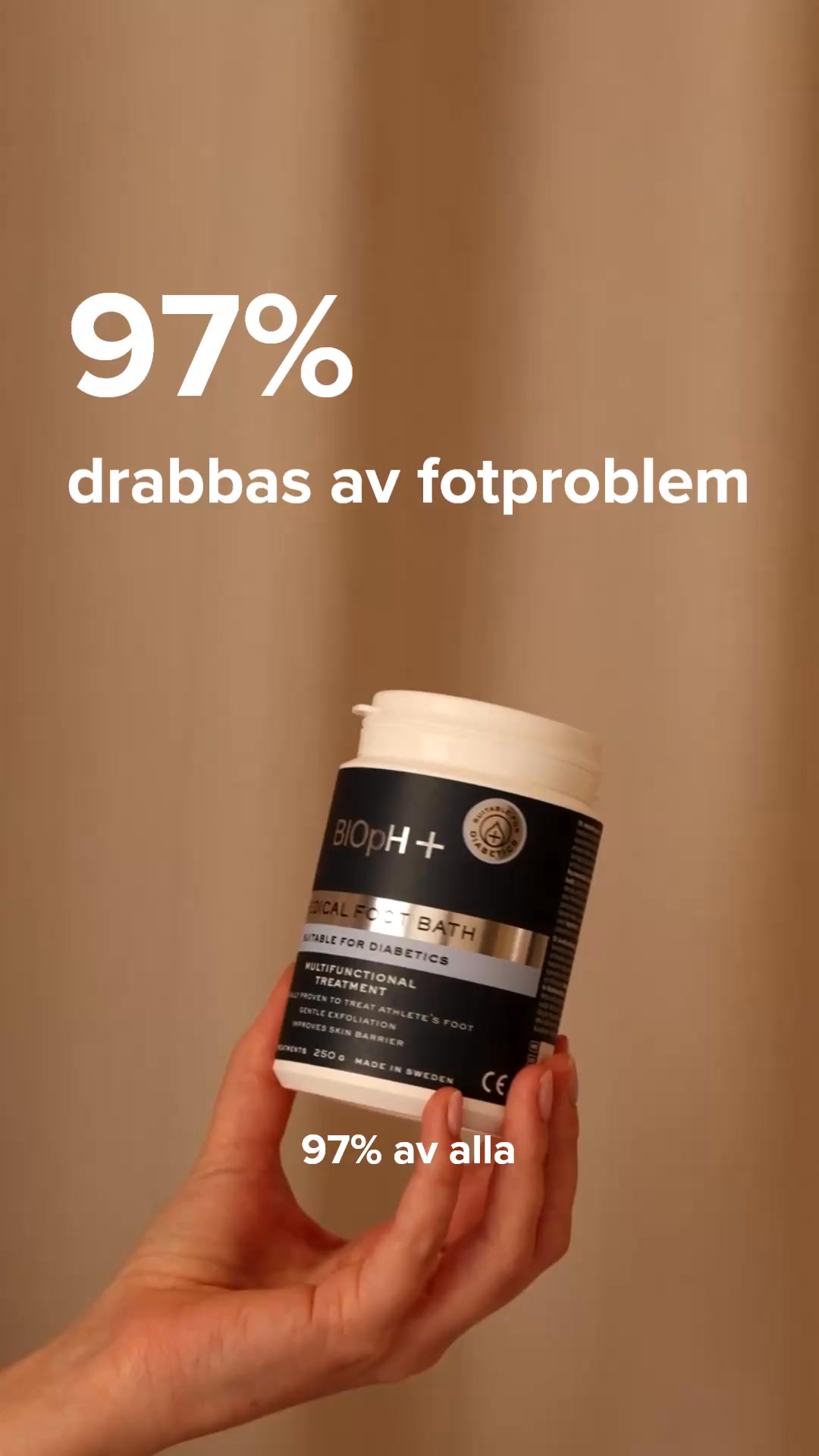 Utvecklad för personer med diabetes.