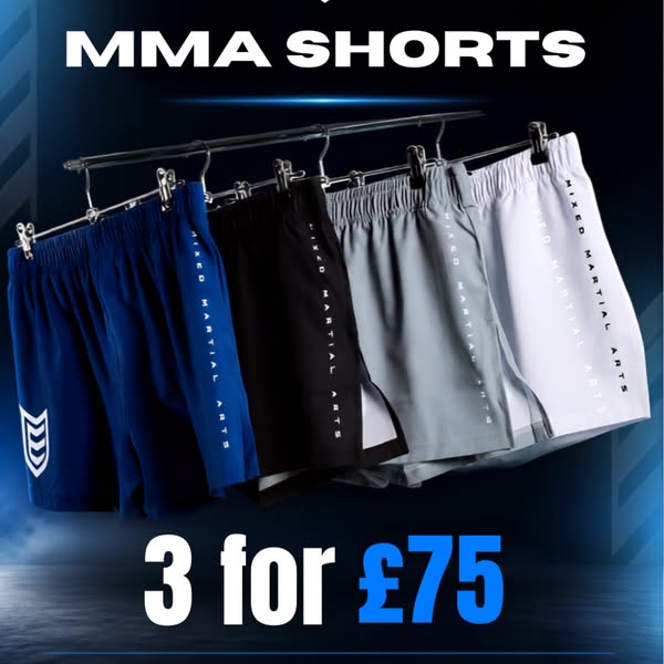 3 MMA Shorts for £75