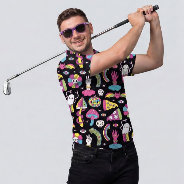 Shroom Golf Polo Shirt