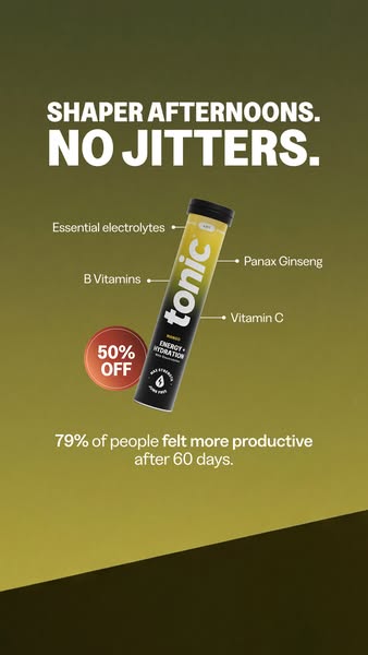 50% OFF Energy + Hydration