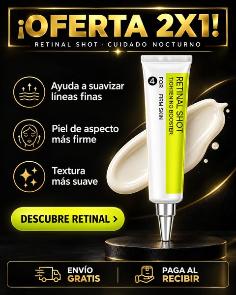 El retinol necesita 2 pasos. Este solo 1.
