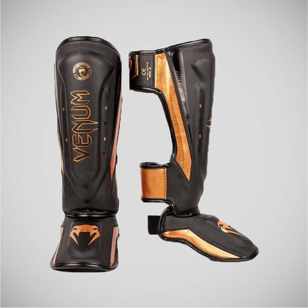 Venum Elite Evo Shinguards Black