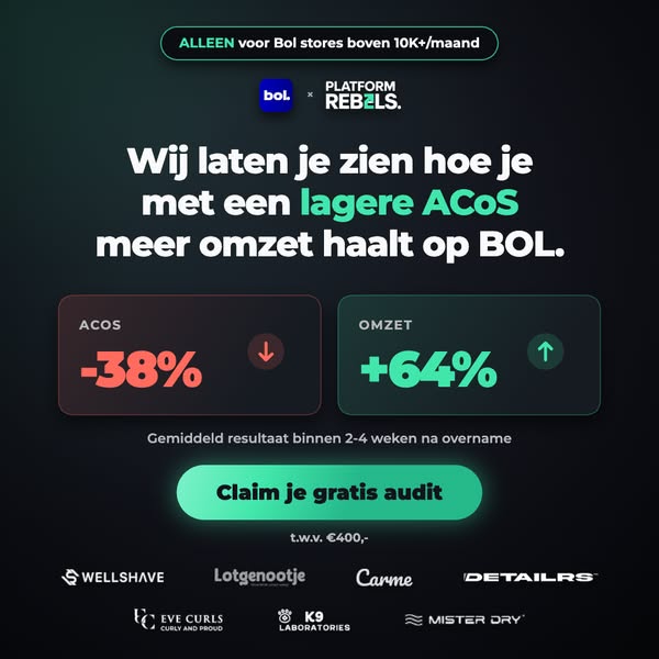Gratis bol.com ads audit | Schaal naar €100k+
