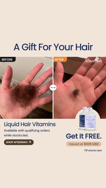 FREE $109 Hair Vitamins With $75+ Orders >>