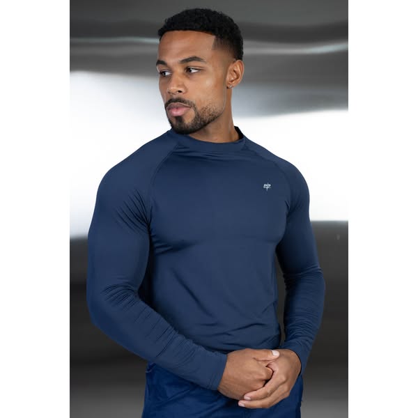 Stride Long Sleeve Training T-Shirt - Navy