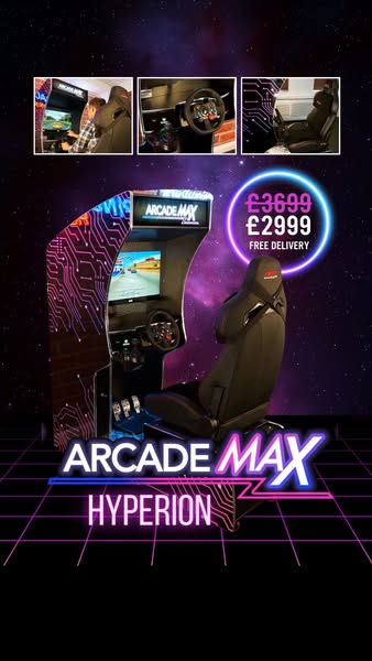 £2,999 | ArcadeMAX Hyperion Sit-Down Driving Arcade Machine
