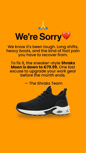 We're sorry about heavy boots