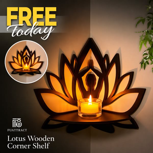 FREE Today — Lotus Corner Shelf