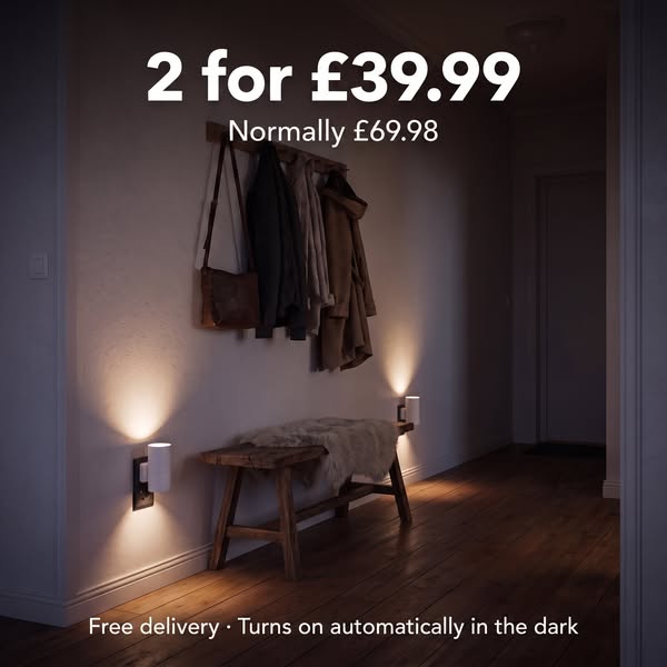 Light in the hallway — without drilling a single hole