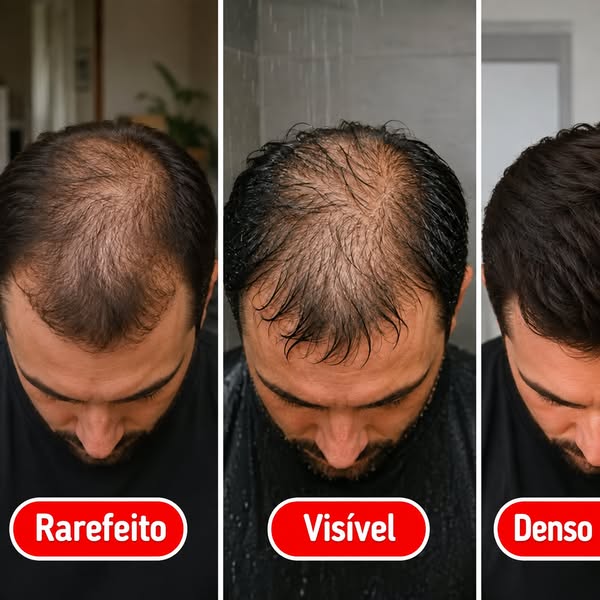 Cabelo ralo? Densidade visível em 15 minutos
