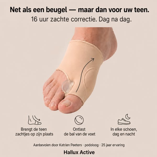 Eindelijk een hallux-oplossing die blijft werken — zonder operatie