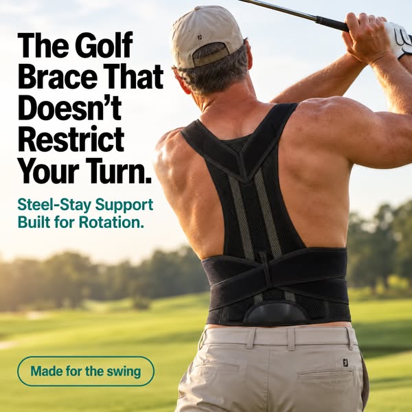 The Golf Brace That Doesn't Restrict Your Turn.