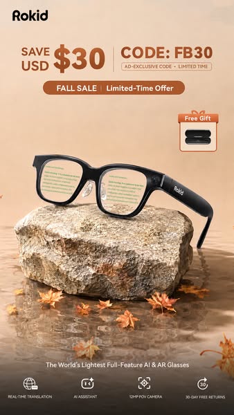 World's Lightest Full Function AI&AR Glasses