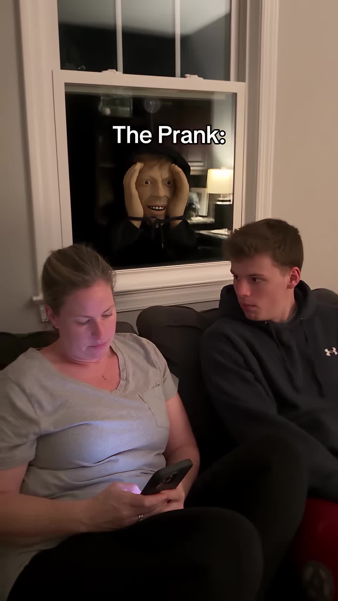 Realistic Peeping Window Halloween Prank Prop