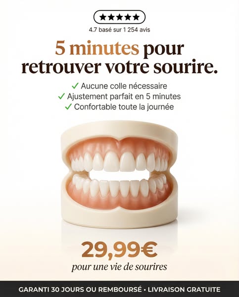 Fini de cacher ses dents...