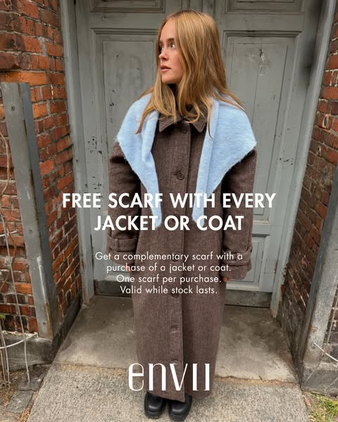 Gratis tørklæde med hver jakke