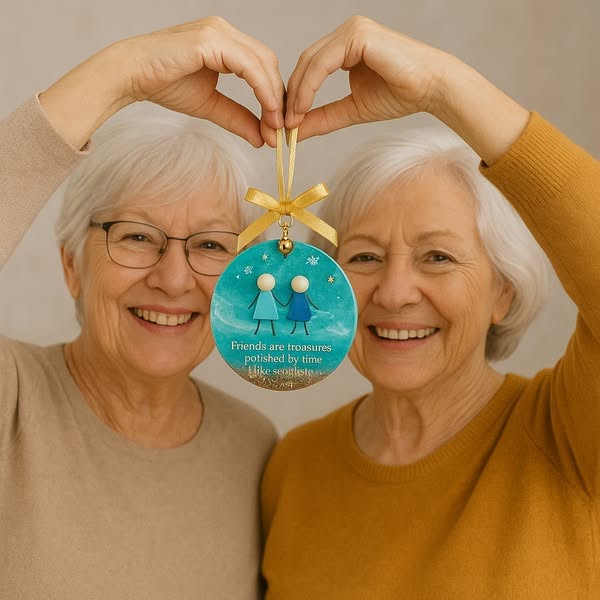 LAST DAY SALE 70% OFF!Friendship Sea Glass Christmas OrnamentShape