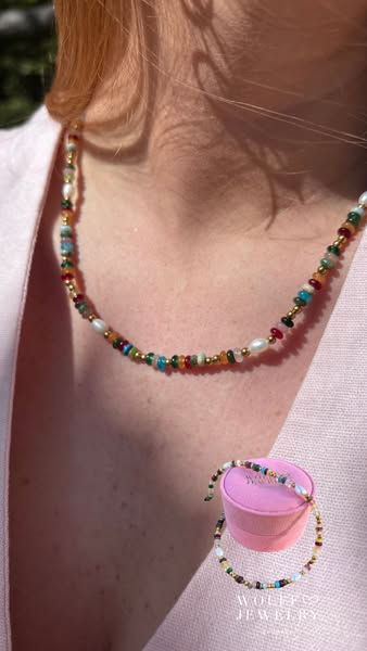 Colorful Pearl Necklace