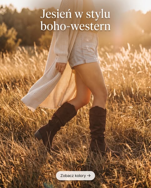 Kowbojki Alessia – boho-western na jesień