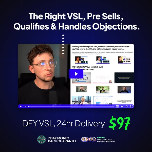 High Converting VSL in 24hrs