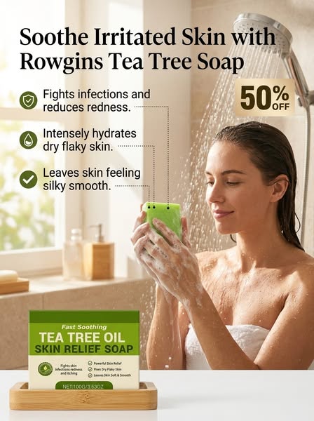 Tea Tree Oil Soothing Cleansing Soap
