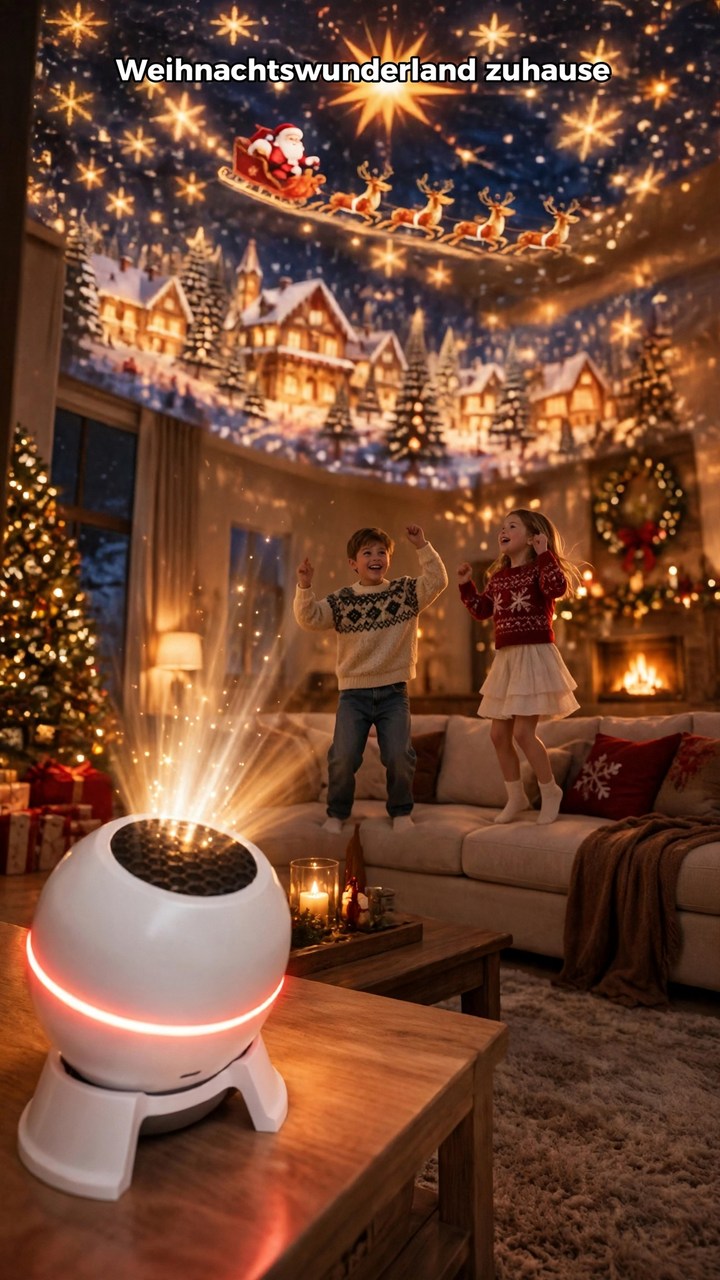 Verwandle jeden Raum in ein Weihnachtswunderland – Weihnachts-Projektionsnachtlicht
