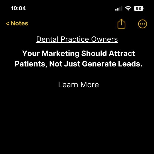 [dentists] get 3-5 new implant patients per month