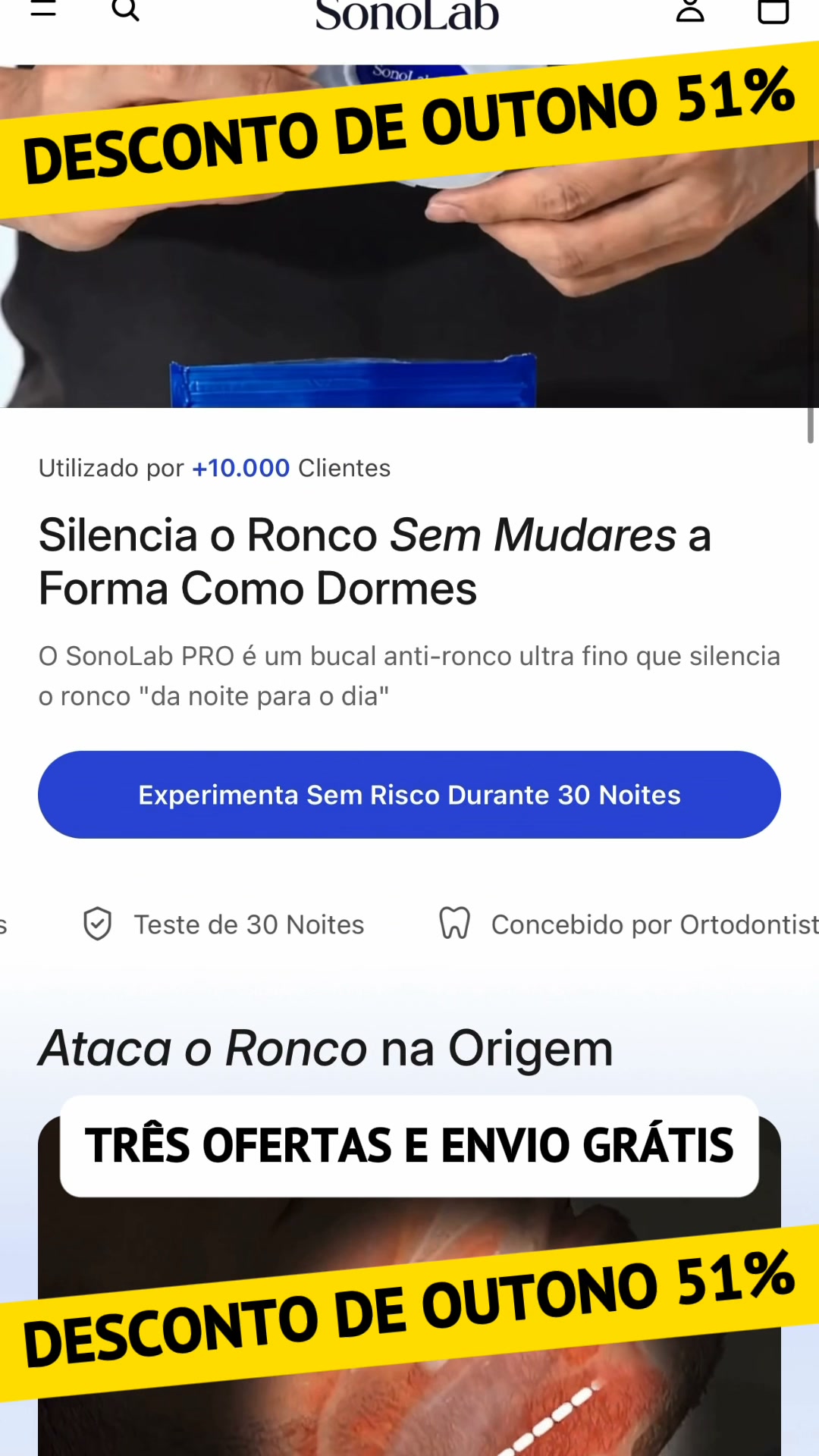 53% de desconto + 3 brindes GRÁTIS, só até acabar o stock
