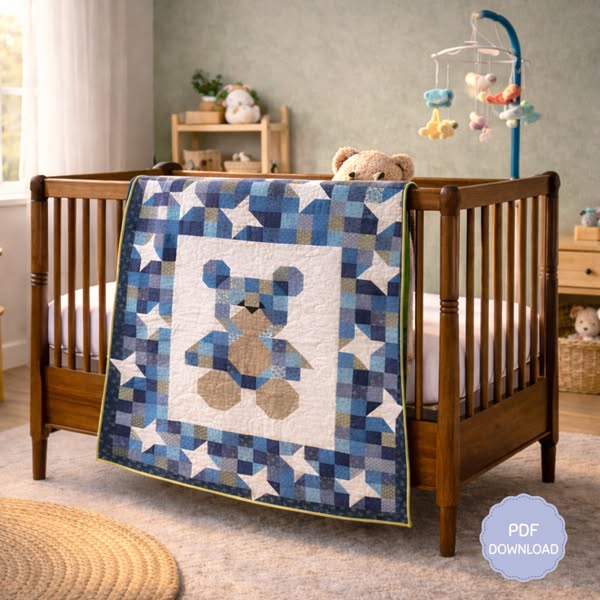 90% Off Cute Baby Bear Quilt Pattern PDF