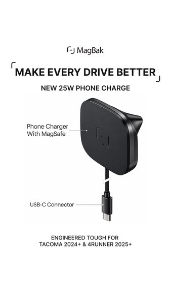 MagBak Toyota Tacoma | 4Runner Wireless Charger