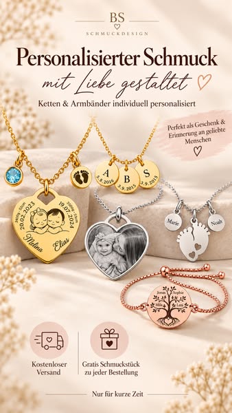 Personalisierter Schmuck mit Liebe